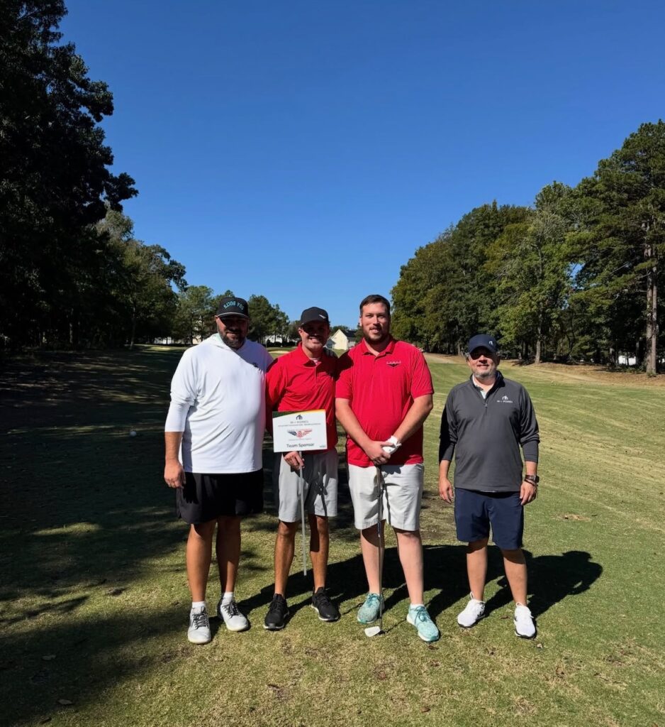 Eagle Engineering team members at a golf outing