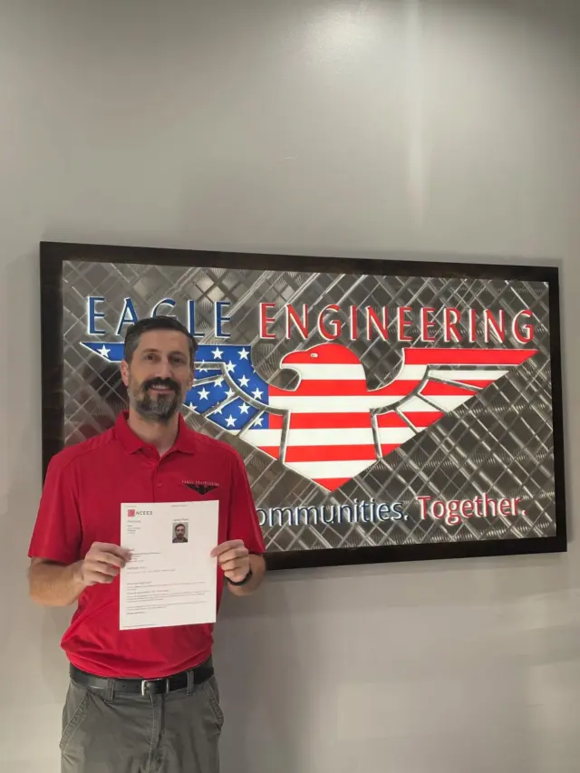 🎉 HUGE shoutout to Joe Maynard for passing the NCEES PS Principles and Practice of Surveying Exam! 
Your hard work and dedication paid off. We are so proud of you! 👏🦅 

#Congratulations #WellDeserved #ProudMoment #TeamSuccess #HardWorkPaysOff #AchievementUnlocked #ProfessionalSurveyor #NCEES #PSSuccess #SurveyorLife #LandSurveying #SurveyingProfession #Geomatics #LicensedSurveyor #SurveyingExcellence