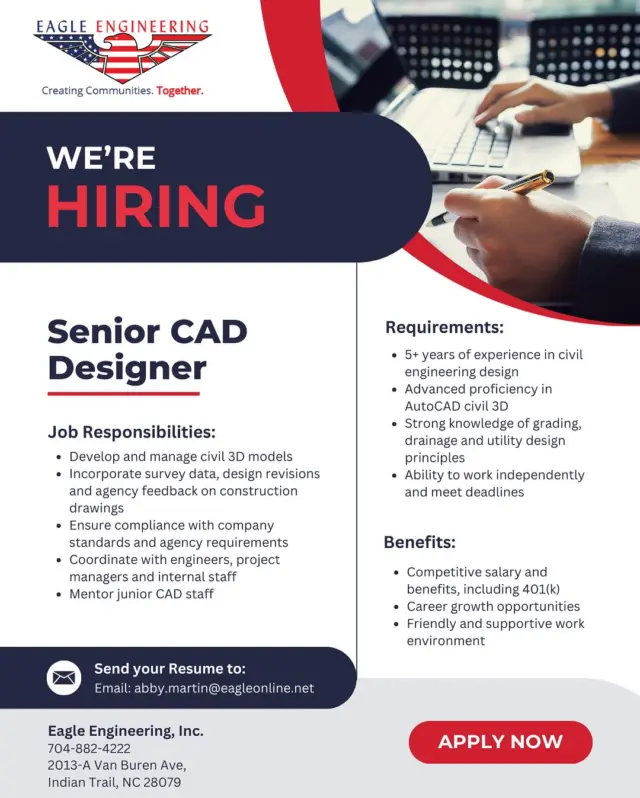 We’re H I R I N G! Join a team that values impact, innovation, and growth. Explore open roles and build your next chapter with us. 🦅 💼  #WorkWithUs #TeamGrowth #CompanyCulture #WeAreHiring #JoinUs #GrowWithUs #CareerGrowth #TalentSearch